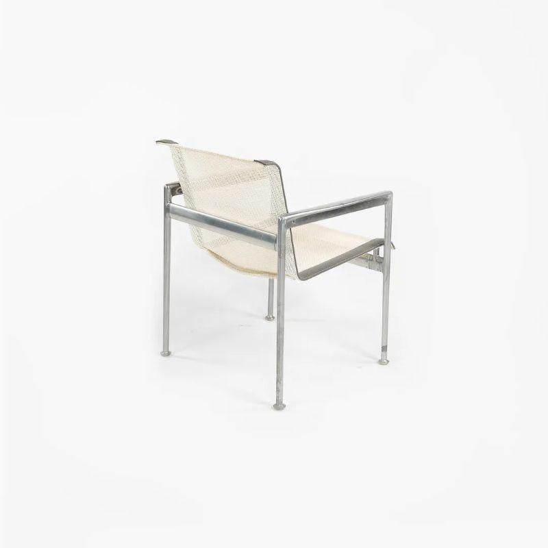 Modern Richard Schultz 1966 Series Aluminum Prototype Dining Arm Chair w/ Rivets For Sale
