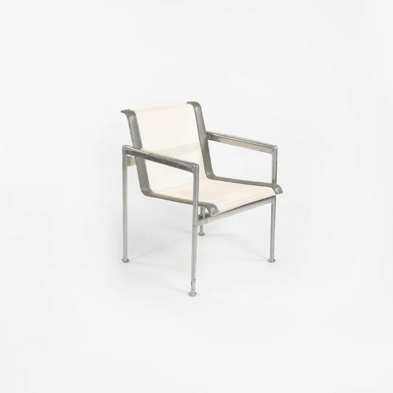 Mid-20th Century Richard Schultz 1966 Series Aluminum Prototype Dining Arm Chair w/ Rivets For Sale