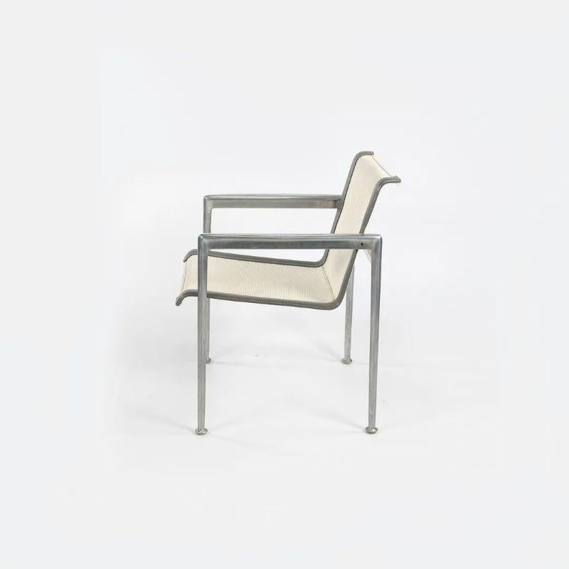 Richard Schultz 1966 Series Aluminum Prototype Dining Arm Chair w/ Rivets For Sale 1