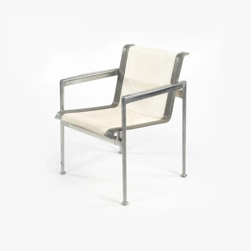 Richard Schultz 1966 Series Aluminum Prototype Dining Arm Chair w/ Rivets 2