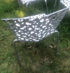 Richard Schultz 1996 Topiary Collection Vintage Stacking Cafe Chairs