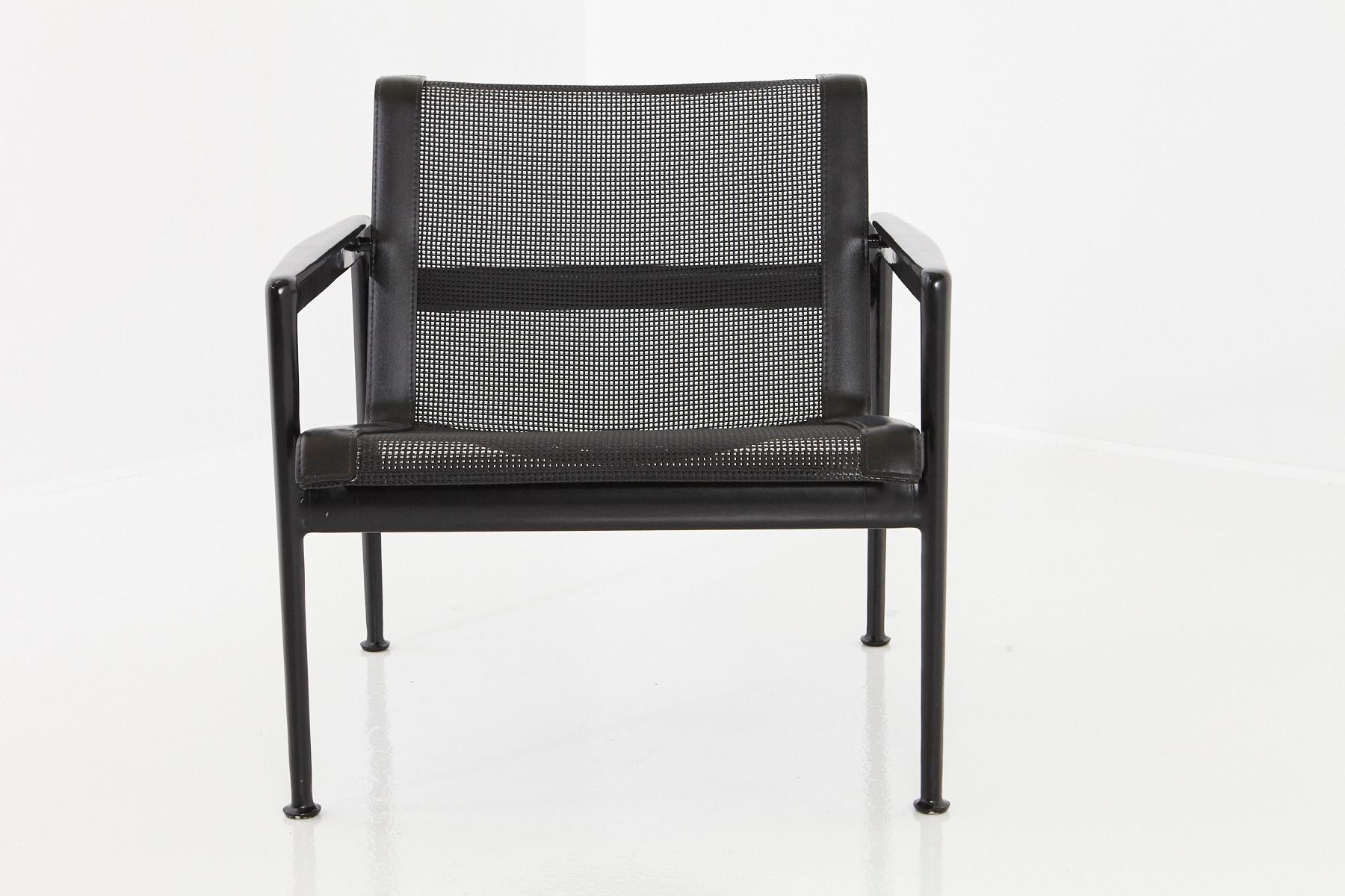 Richard Schultz All Black Garden Lounge Chair from the '1966 Collection' In Good Condition For Sale In Aramits, Nouvelle-Aquitaine