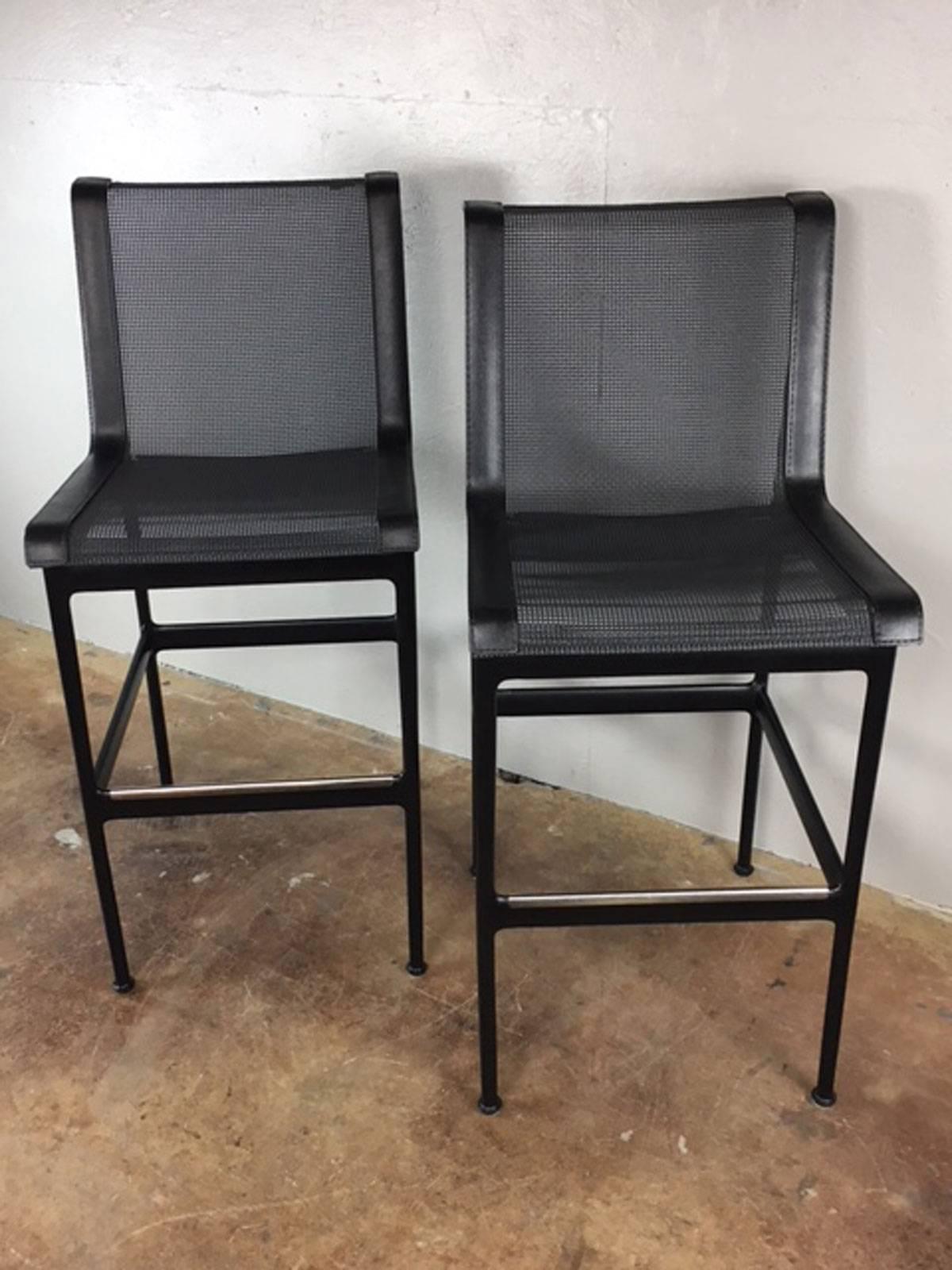 Steel Richard Schultz Bar Stools or Chairs For Sale