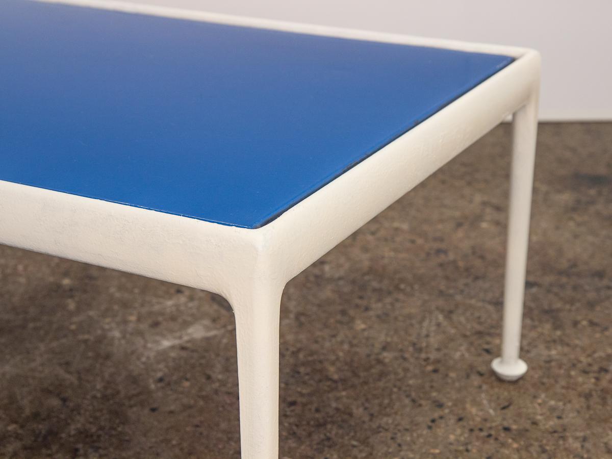 Enameled Richard Schultz for Knoll Blue Coffee Table