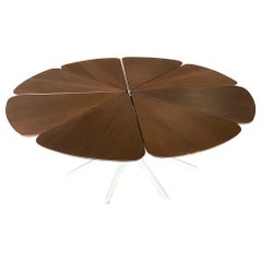 Richard Schultz para Knoll International Mesa de pétalos de madera roja