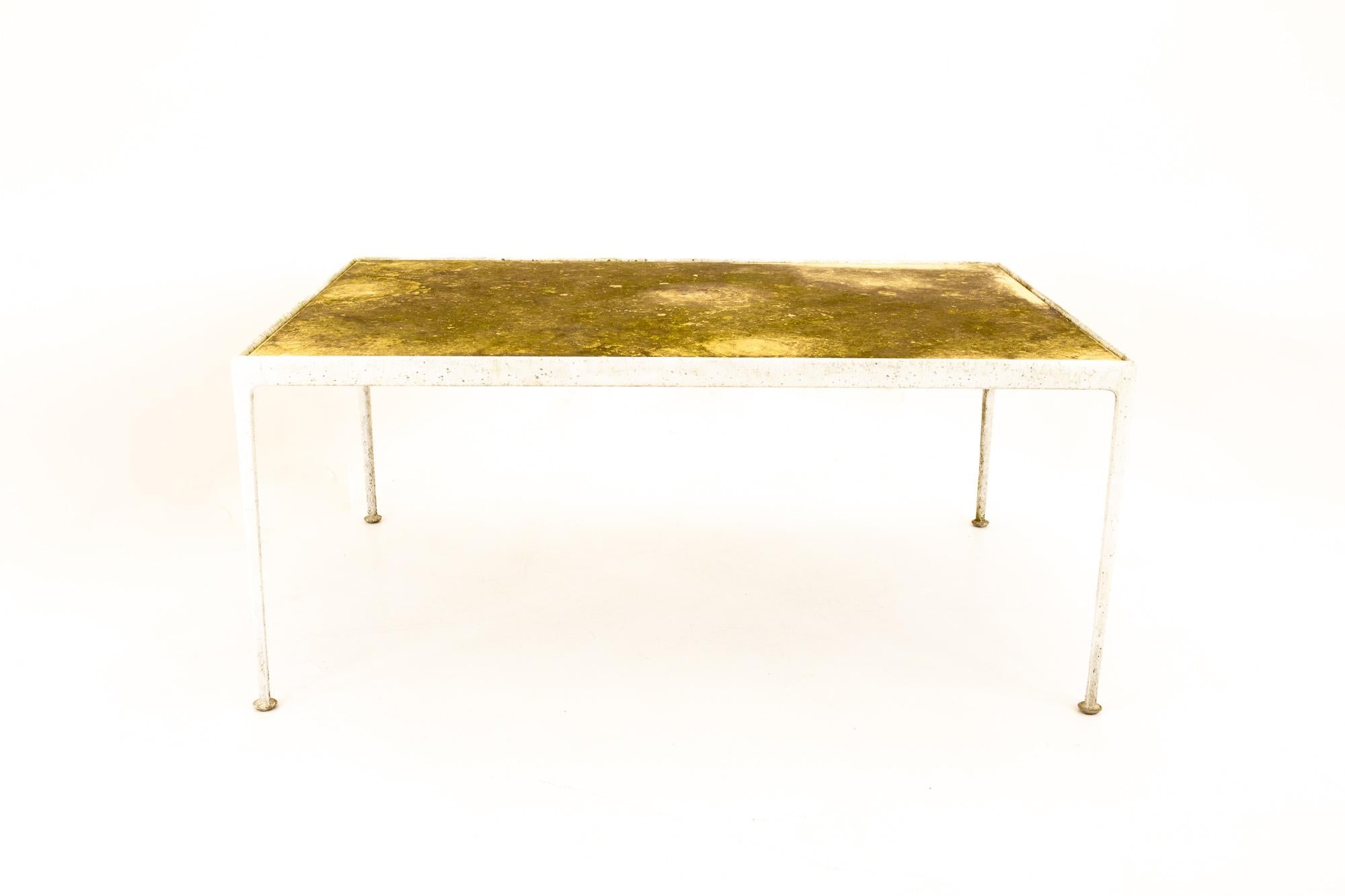 Richard Schultz for Knoll Mid Century gold top dining table
Table measures: 60 wide x 38 deep x 26.25

Table and top can be finished to any color

All pieces of furniture can be had in what we call restored vintage condition. That means the piece is