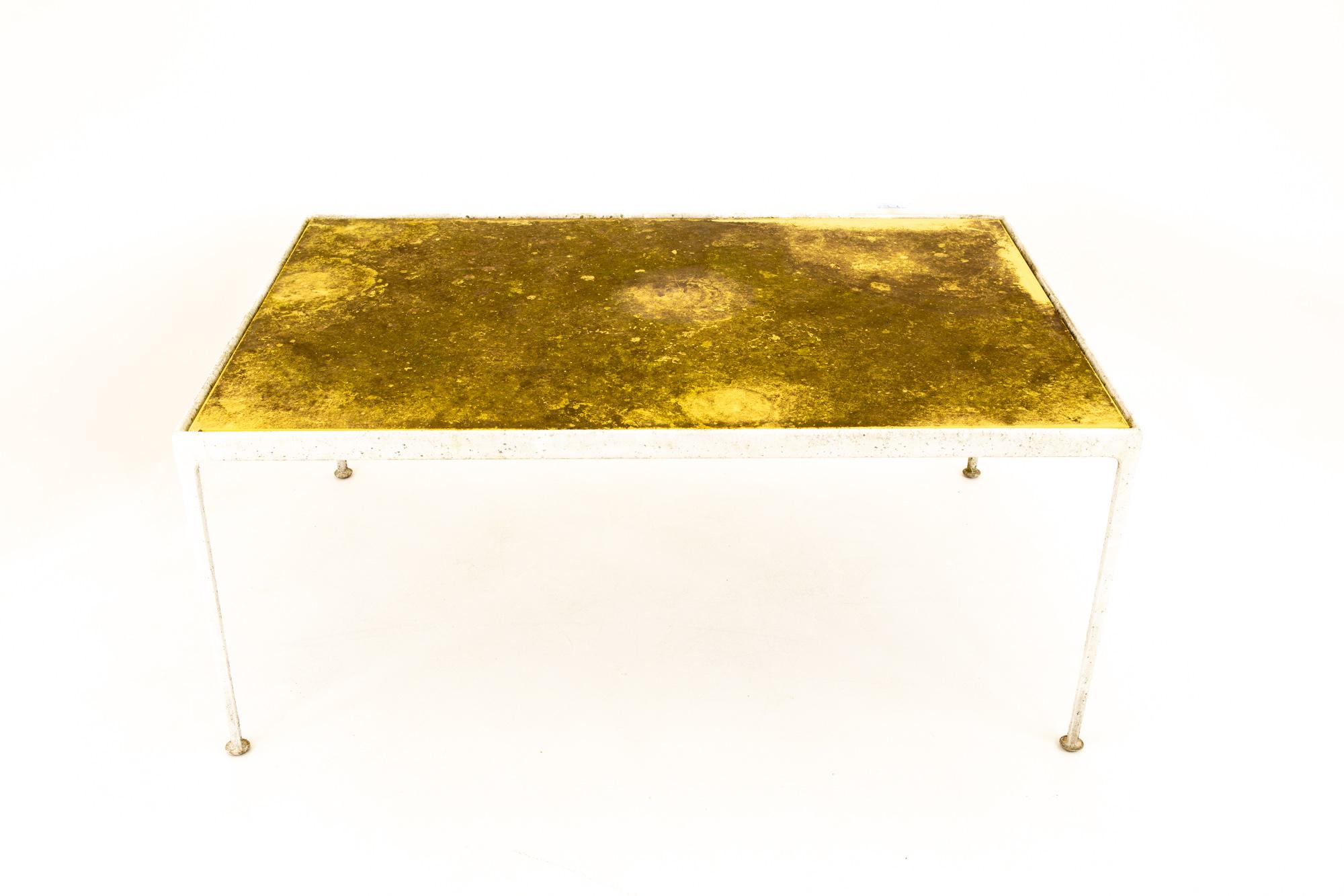American Richard Schultz for Knoll Mid Century Gold Top Dining Table
