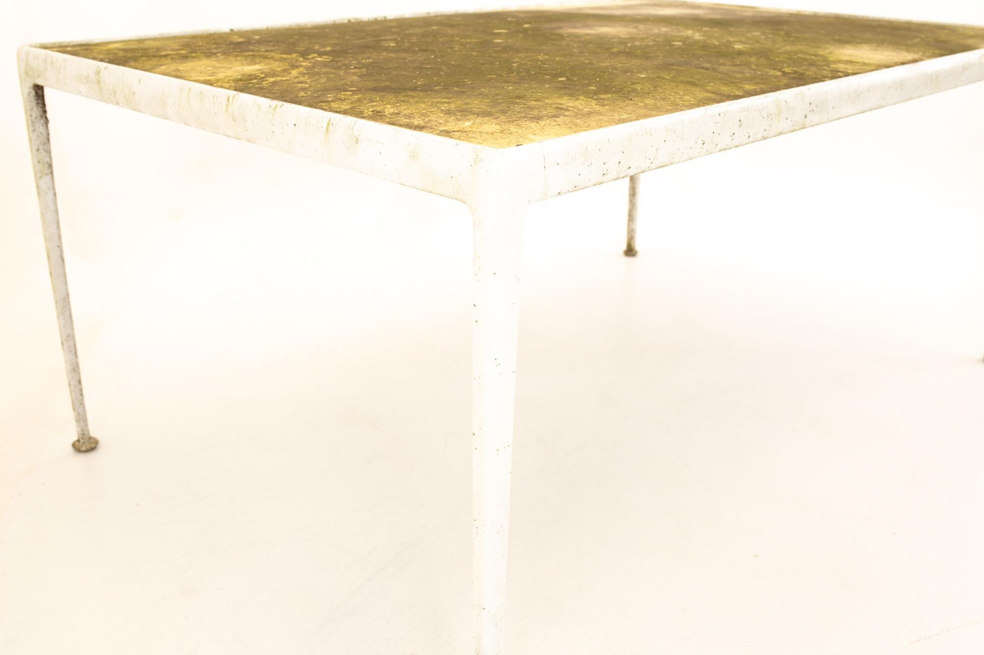 Richard Schultz for Knoll Mid Century Gold Top Dining Table In Distressed Condition In Countryside, IL