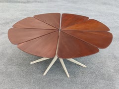 Richard Schultz for Knoll 'Petal' Coffee Table in Redwood & Enameled Steel 1960s