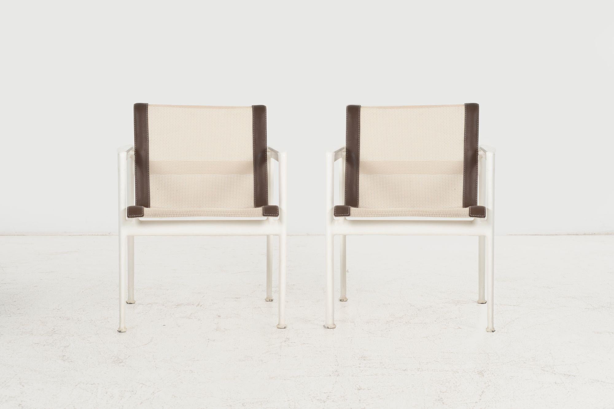 American Richard Schultz for Knoll Set of Four Dining Chairs—1960s For Sale
