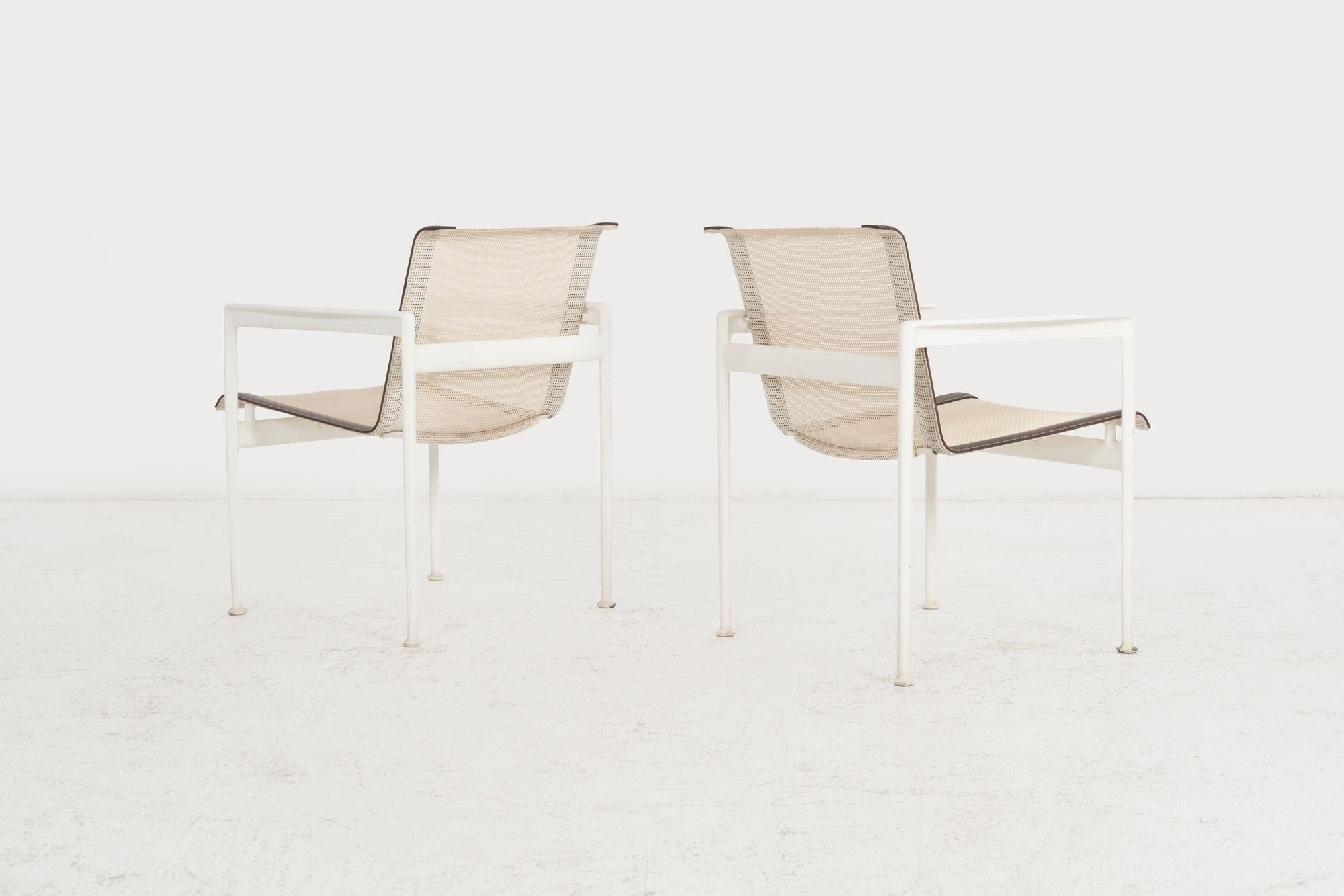 Mid-20th Century Richard Schultz for Knoll Set of Four Dining Chairs—1960s For Sale