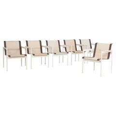 Richard Schultz pour Knoll Ensemble de six chaises de salle à manger - années 1960