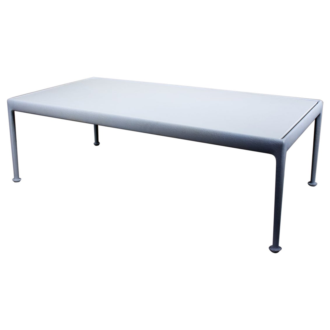 Richard Schultz for Knoll White on White Indoor Outdoor Coffee Table, 1960's