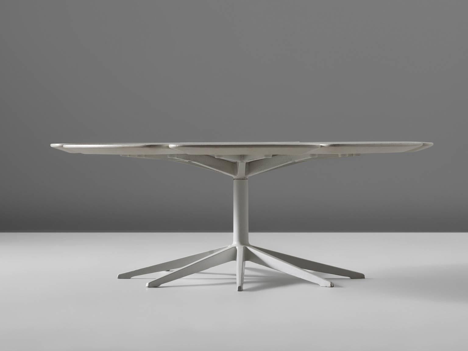 American Richard Schultz for Knoll White 'Petal' Coffee Table 