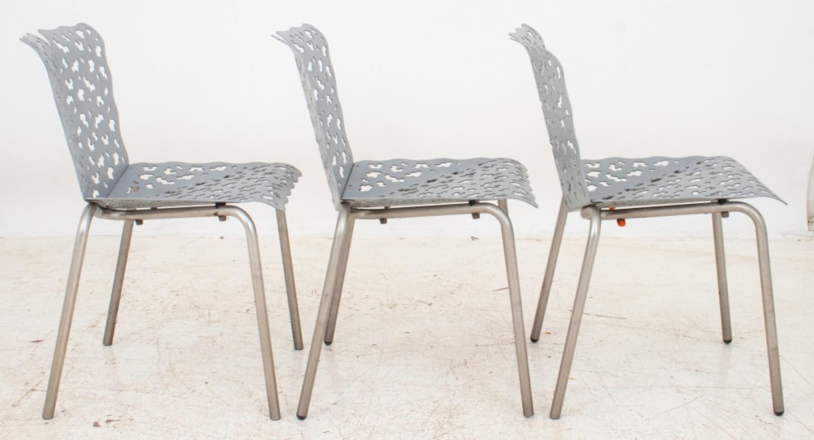 Modern Richard Schultz Knoll Studio Topiary Side Chairs, Set of 3
