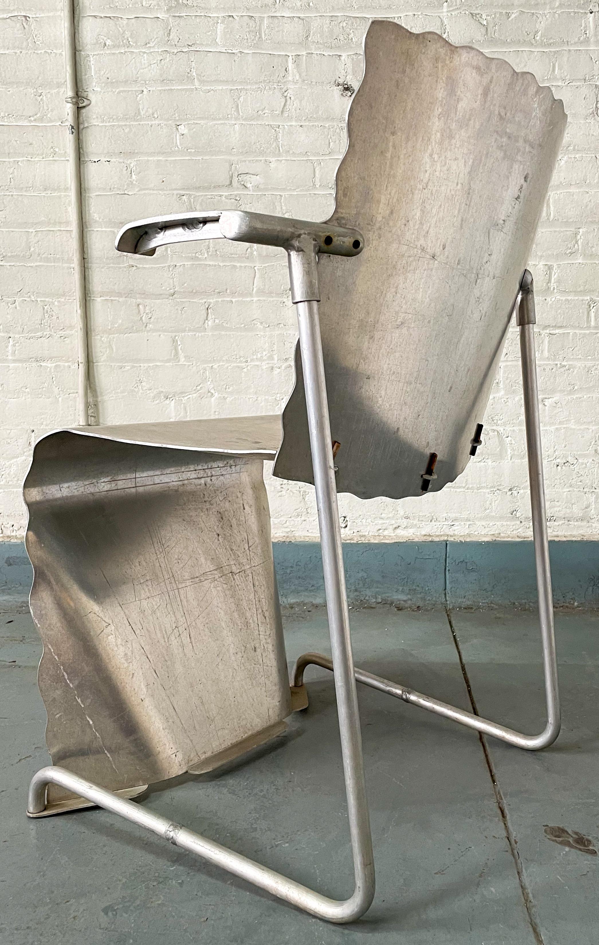 Mid-Century Modern Richard Schultz Prototype de chaise empilable en aluminium #2 en vente