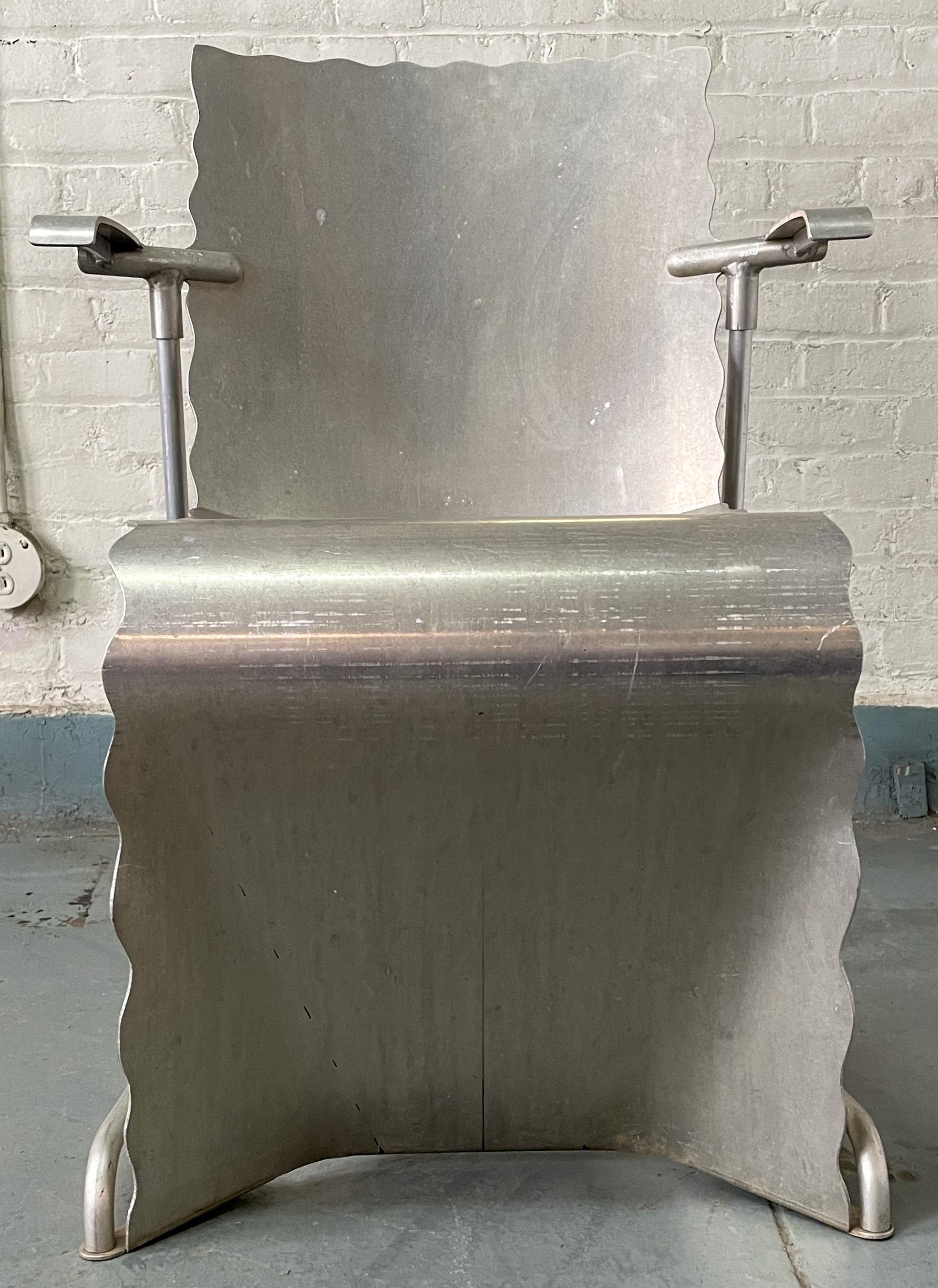 Aluminium Richard Schultz Prototype de chaise empilable en aluminium #2 en vente