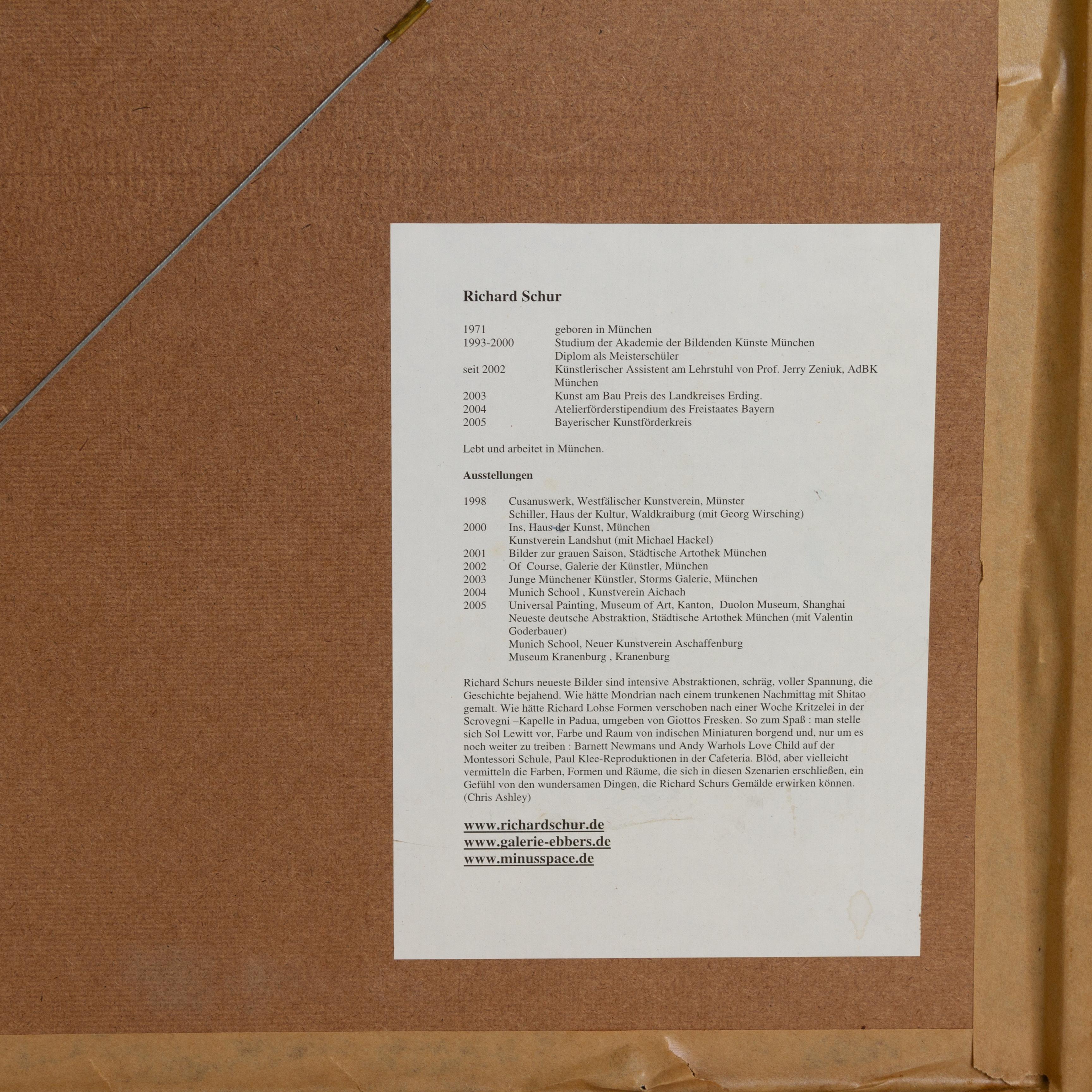 Richard Schur (tedesco, nato nel 1971) Litografia astratta firmata in vendita 2