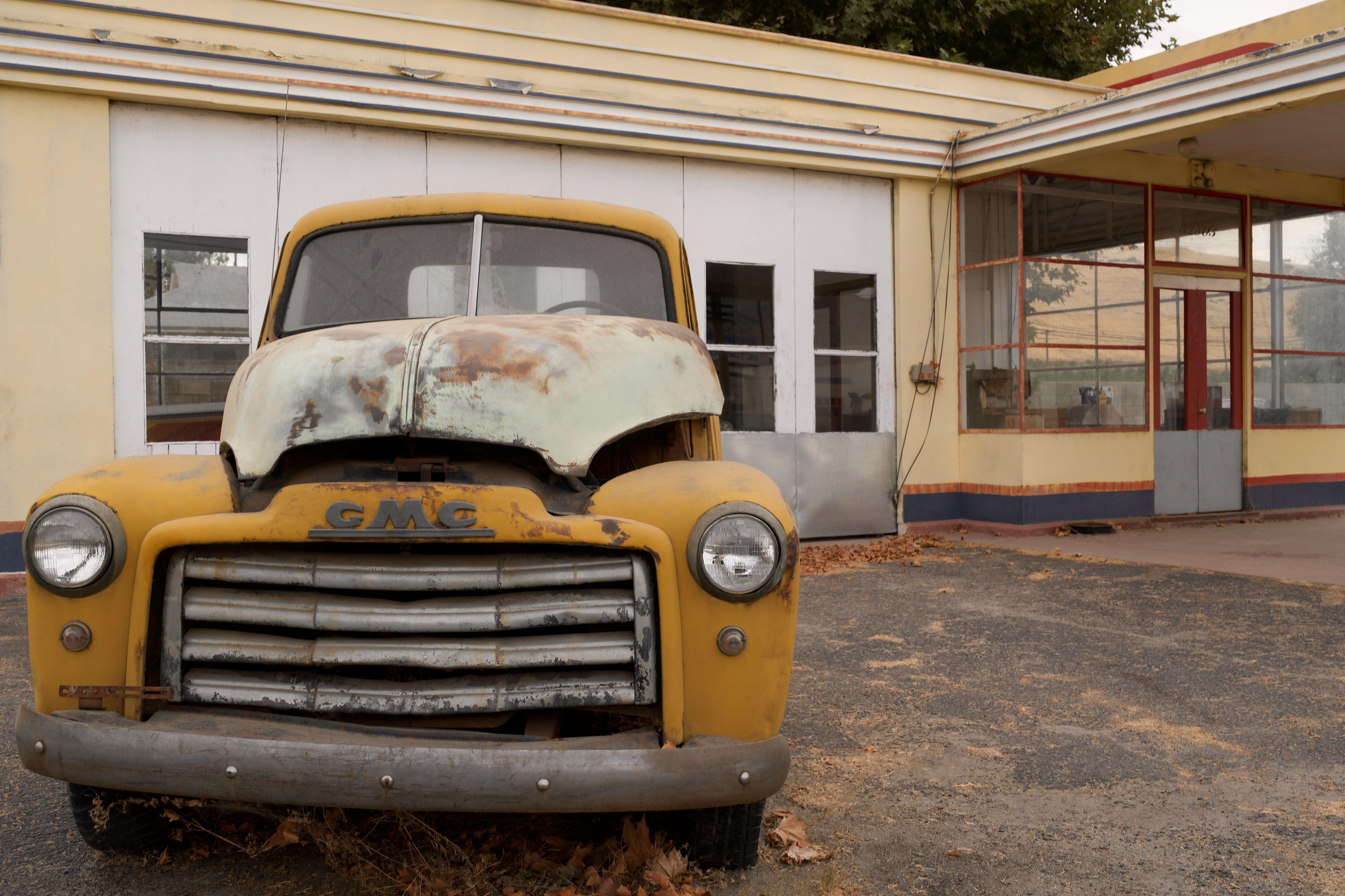 1950â€™s Derelict GMC Truck, Digital on Other - Print by Richard Scudder