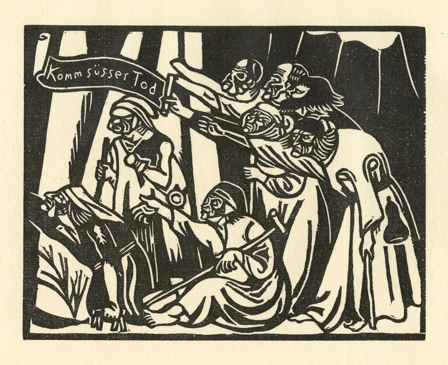 "Aus dem Composanto" original woodcut
