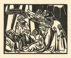 "Aus dem Composanto" xilografía original