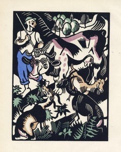 "Der Hirte" original woodcut