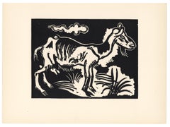 "The Goat" original woodcut