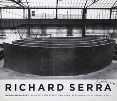 Blindspot, Poster contemporaneo minimalista firmato da Richard Serra
