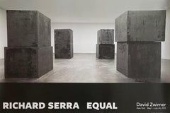 Pari, poster di Richard Serra firmato a mano,  pubblicato dalla David Zwirner Gallery (a) Gallery