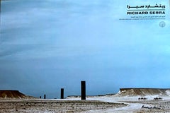 Poster of sculpture in Qatar: East-West/West-East (Hand Signed by Richard Serra)
