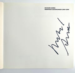 Richard Serra Zeichnungen, Zeichnungen 1969-1990, Buch (Hand signiert von Richard Serra)