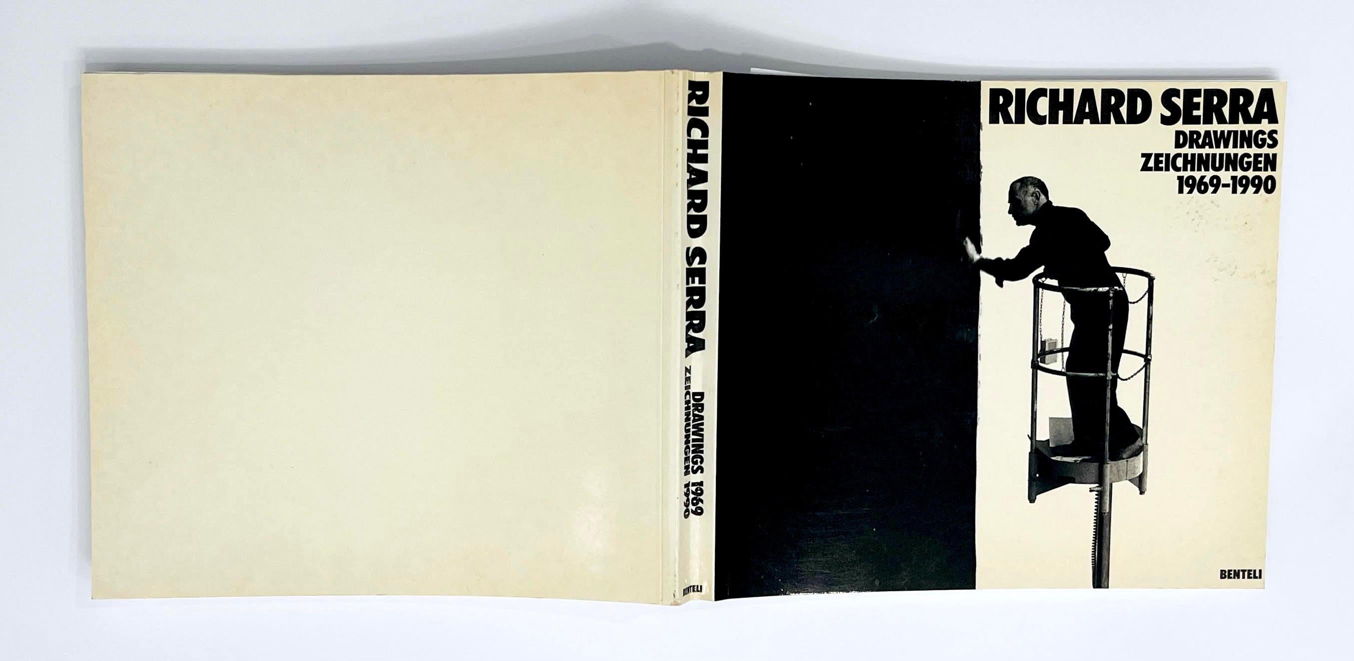 Richard Serra Drawings Zeichnungen 1969-1990 Book (Hand signed by Richard Serra) For Sale 2