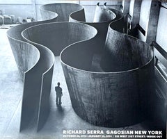 Richard Serra - LARGE Gagosian poster, Inside Out (Hand Signed by Richard Serra)