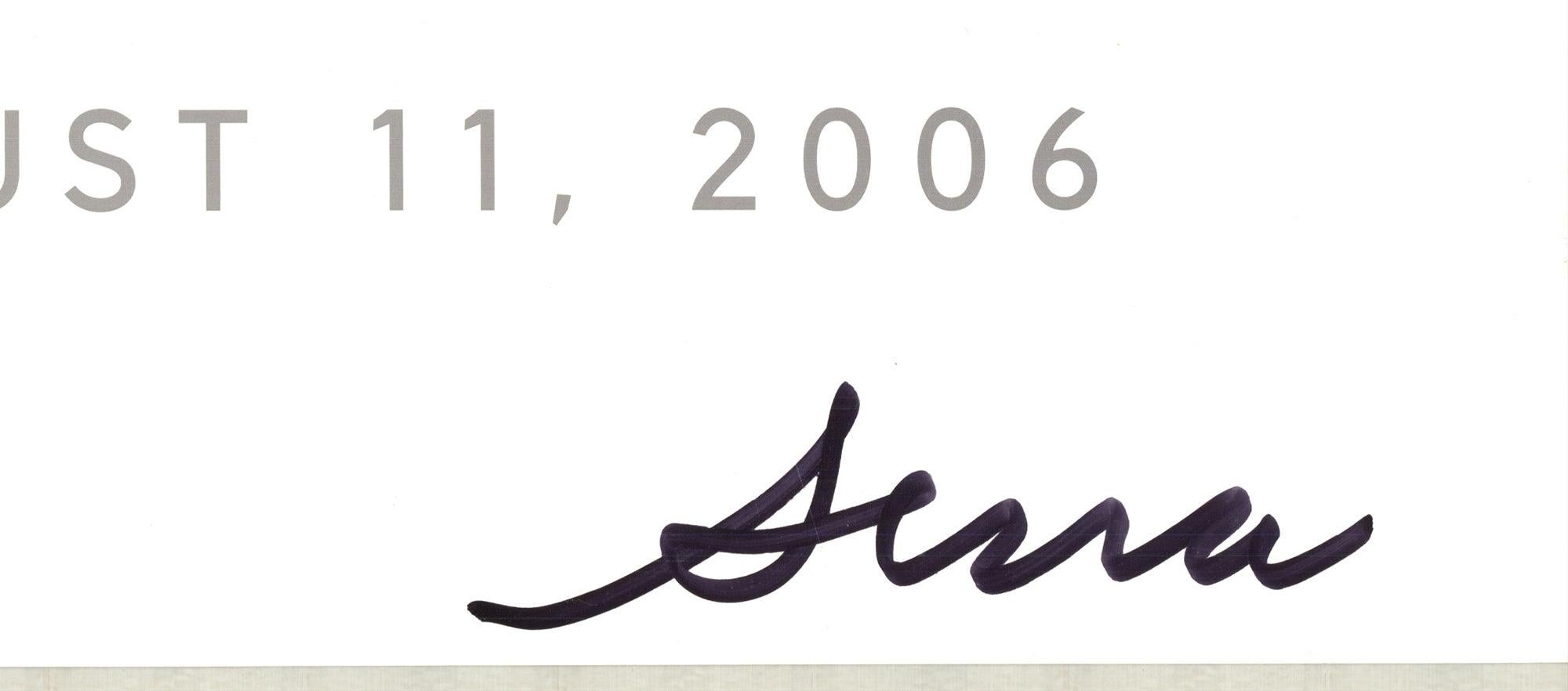 Lithographie Offset de Richard Serra « Rolled and Forged » (Roulé et forgé) 2006 - Signé 1