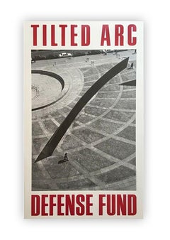 Vintage Richard Serra Titled Arc Defense Fund, 1985 