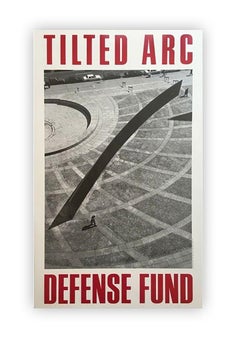 Richard Serra mit dem Titel Arc Defense Fund, 1985 