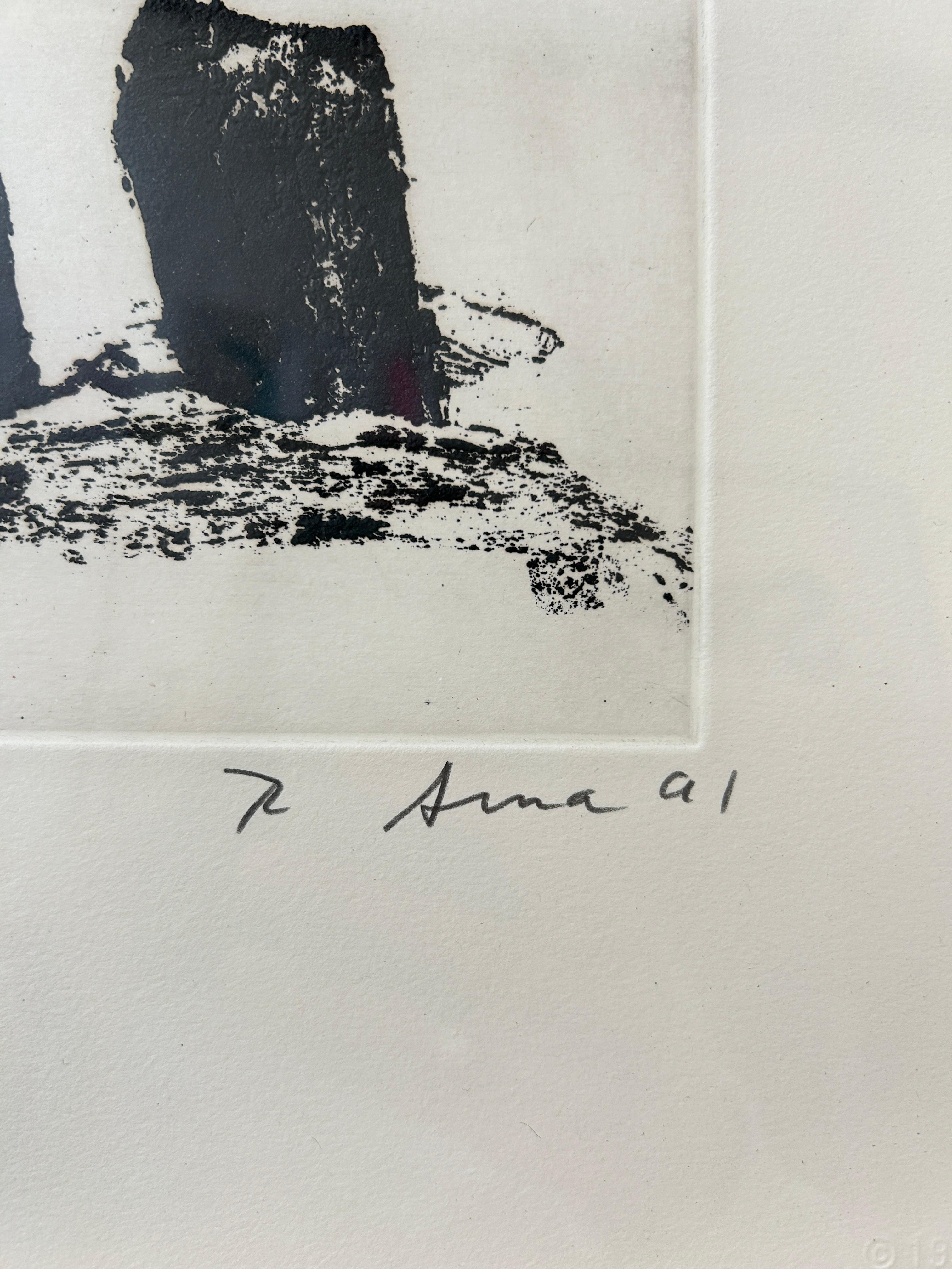 Richard Serra 'Videy Afangar #6' Limited Edition, Signed Etching Print For Sale 2
