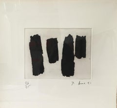Richard Serra "Videy Afangar #8" Abstract Minimalist Signed Lithograph