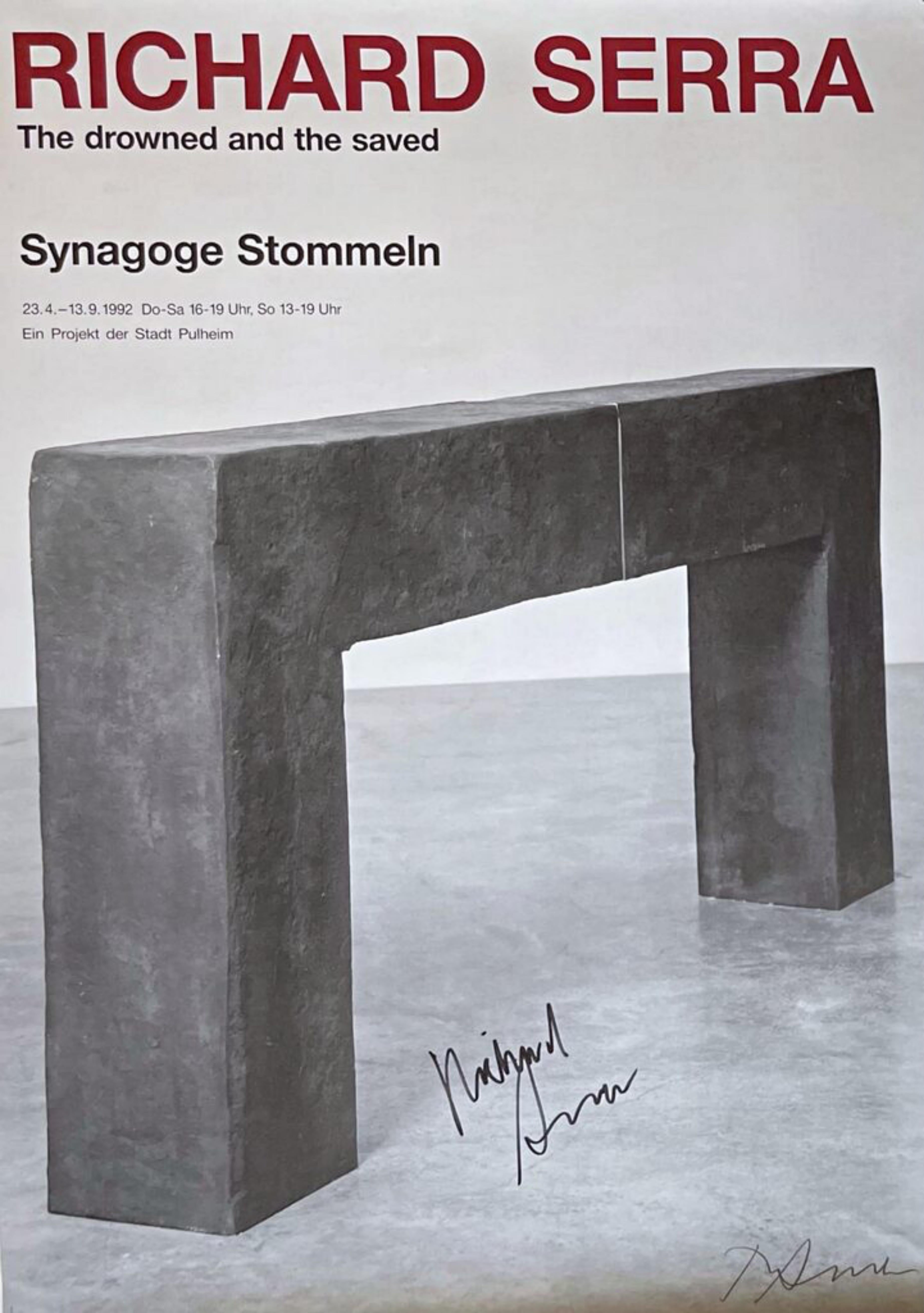 The Drowned and the Saved, Sinagoga di Strommein, firmato due volte da Richard Serra
