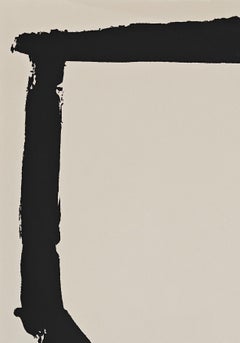 "Untitled" Richard Serra, Black and White, Sculptural, Simple Abstracted Form