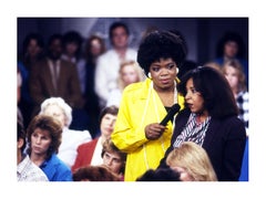 Oprah Winfrey on AM Chicago, 1985 - Color Photograph, Matted and Framed