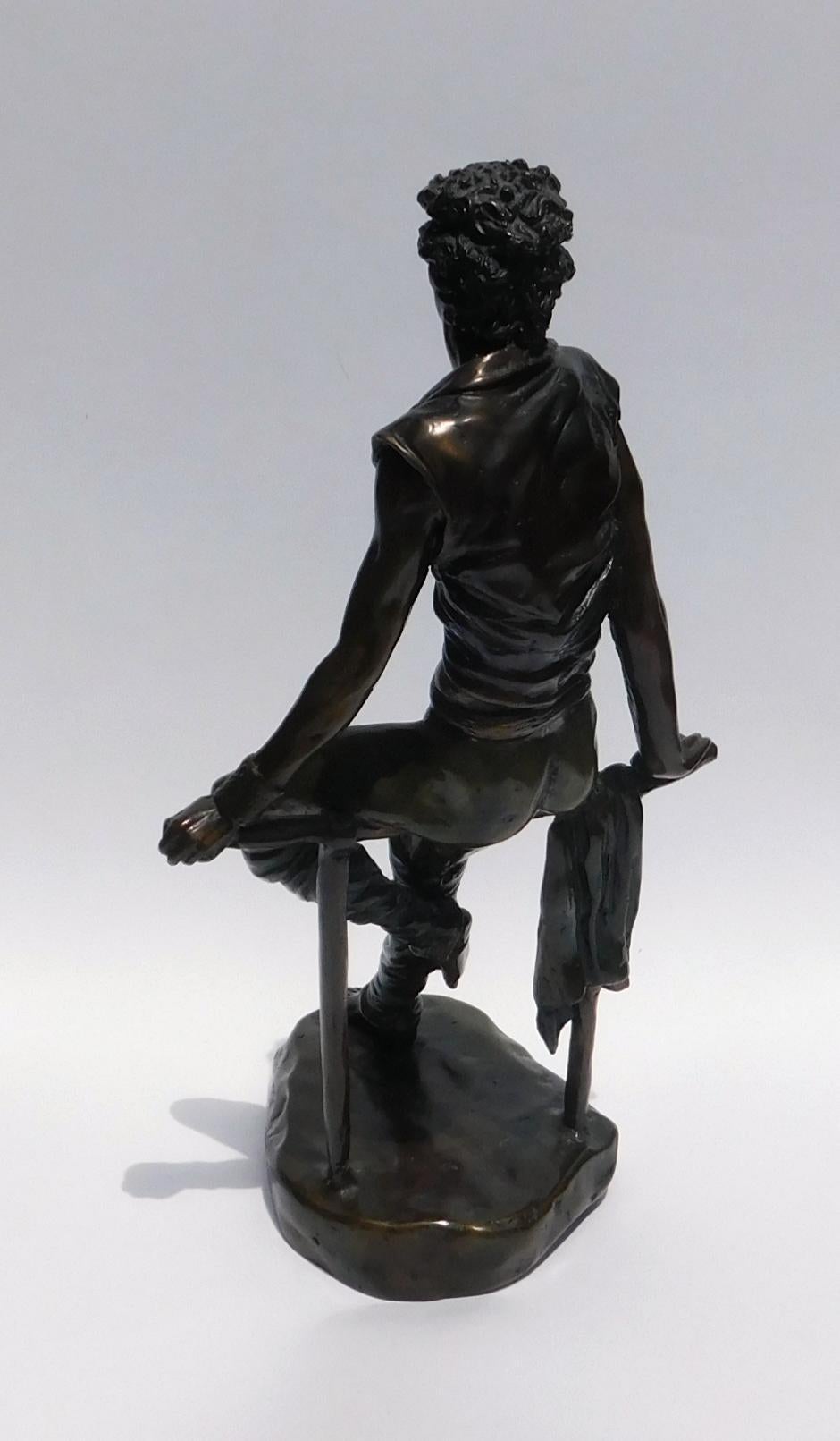 Richard Shiloh Escultura de bronce Bailarín sentado en venta 1