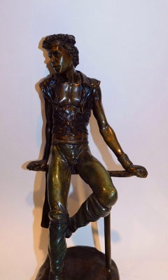 Richard Shiloh Escultura de bronce Bailarín sentado