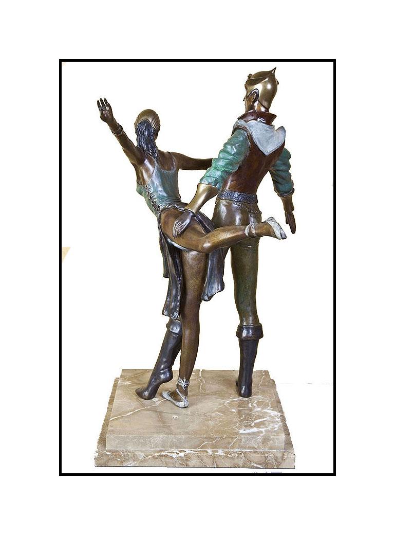Richard Shiloh Large Original Bronze Sculpture Dance Figurative Signed Artwork For Sale 1