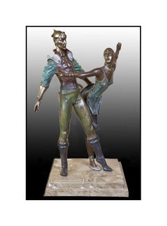 Richard Shiloh Large Original Bronze Sculpture Dance Figurative Signed Artwork