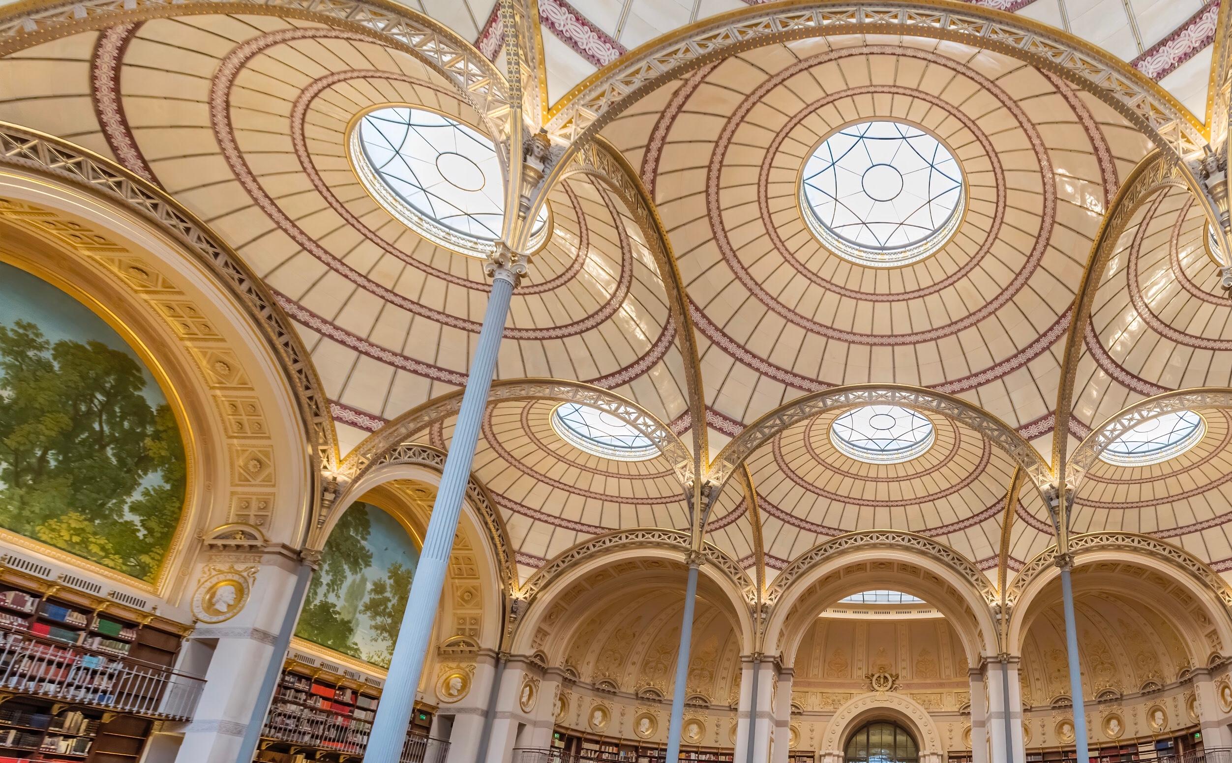 Labroust Reading Room, Paris - color photography - Photograph by Richard Silver