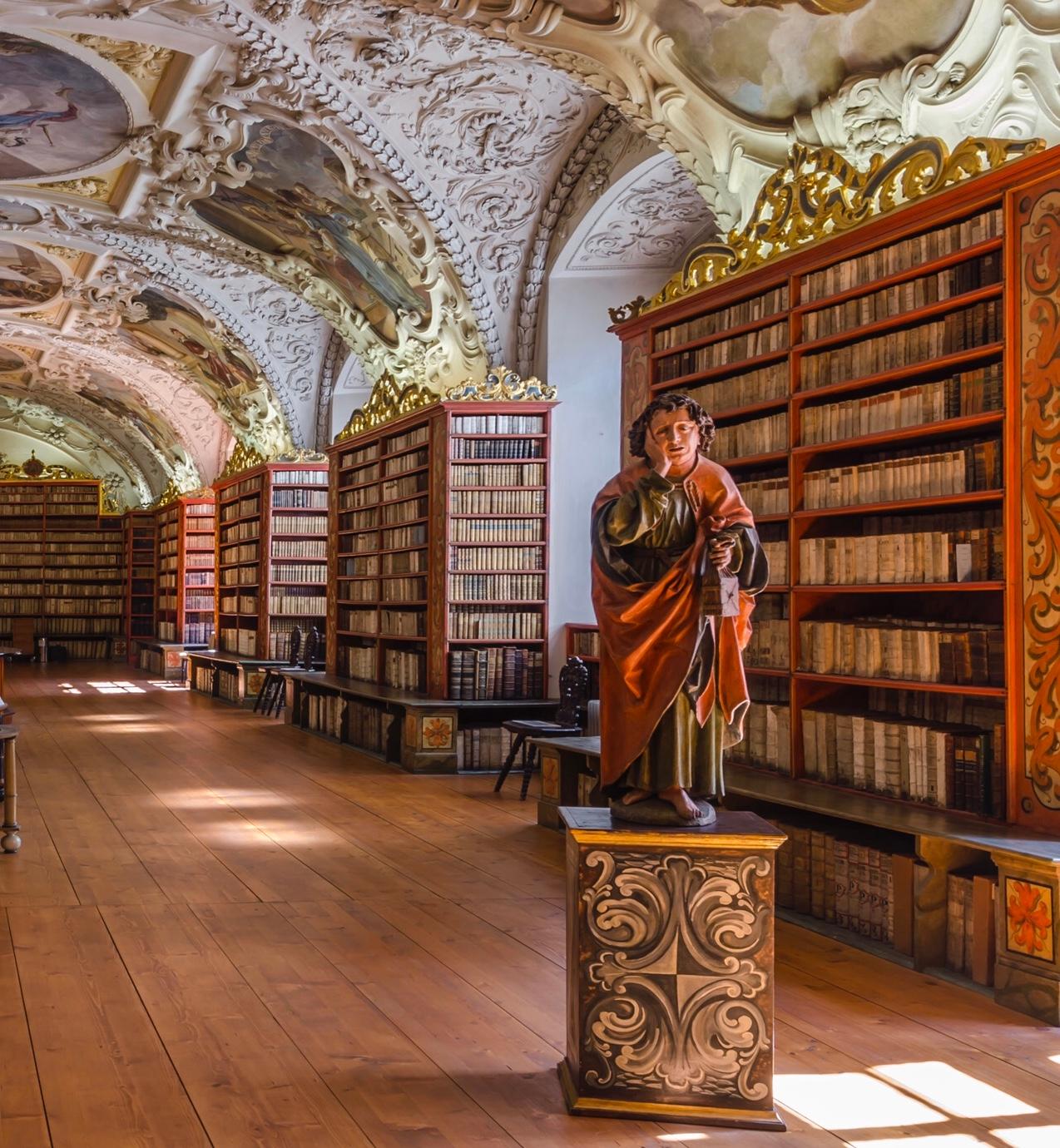 Prague Library - color photography - Contemporary Photograph by Richard Silver