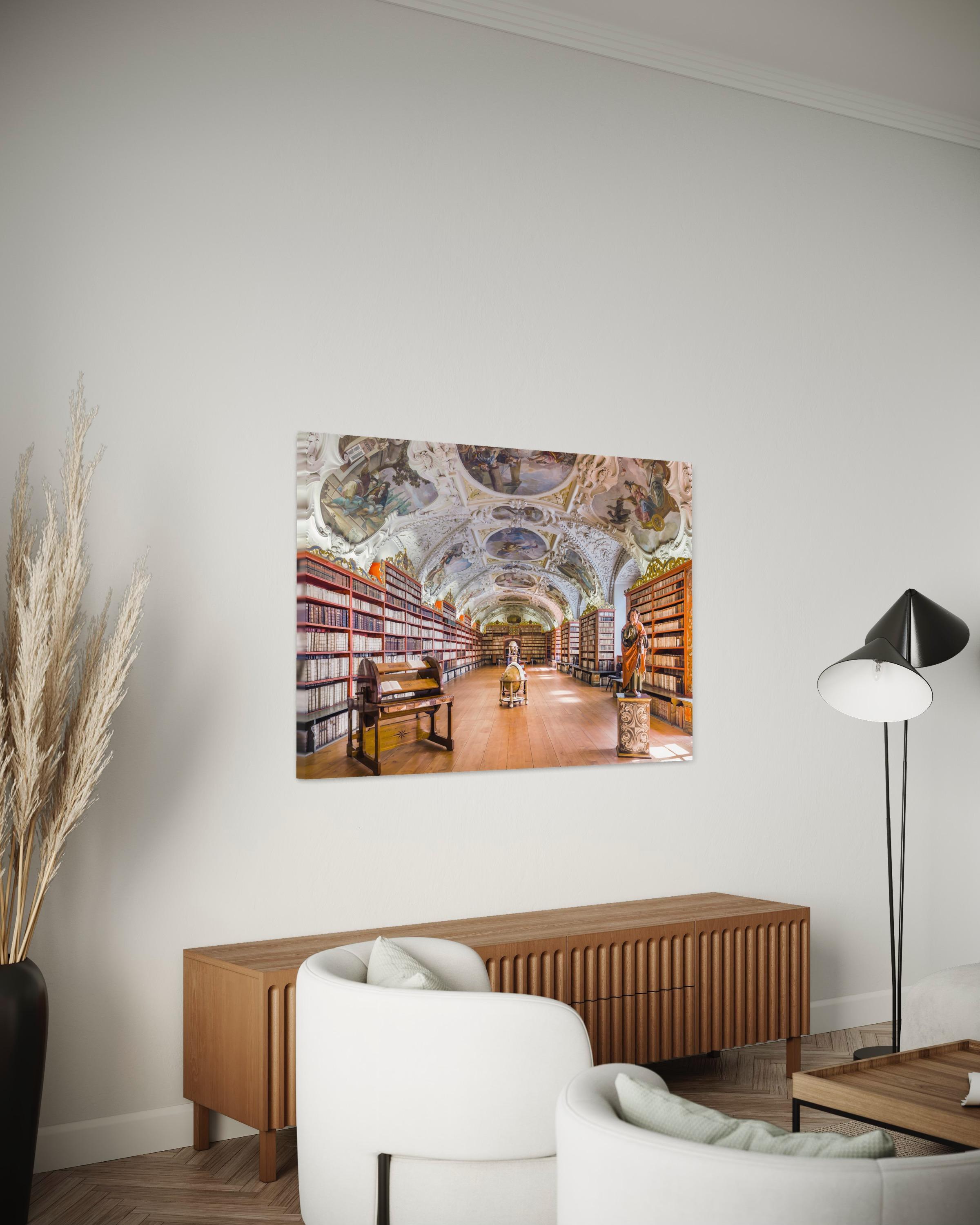 Prague Library - color photography For Sale 1