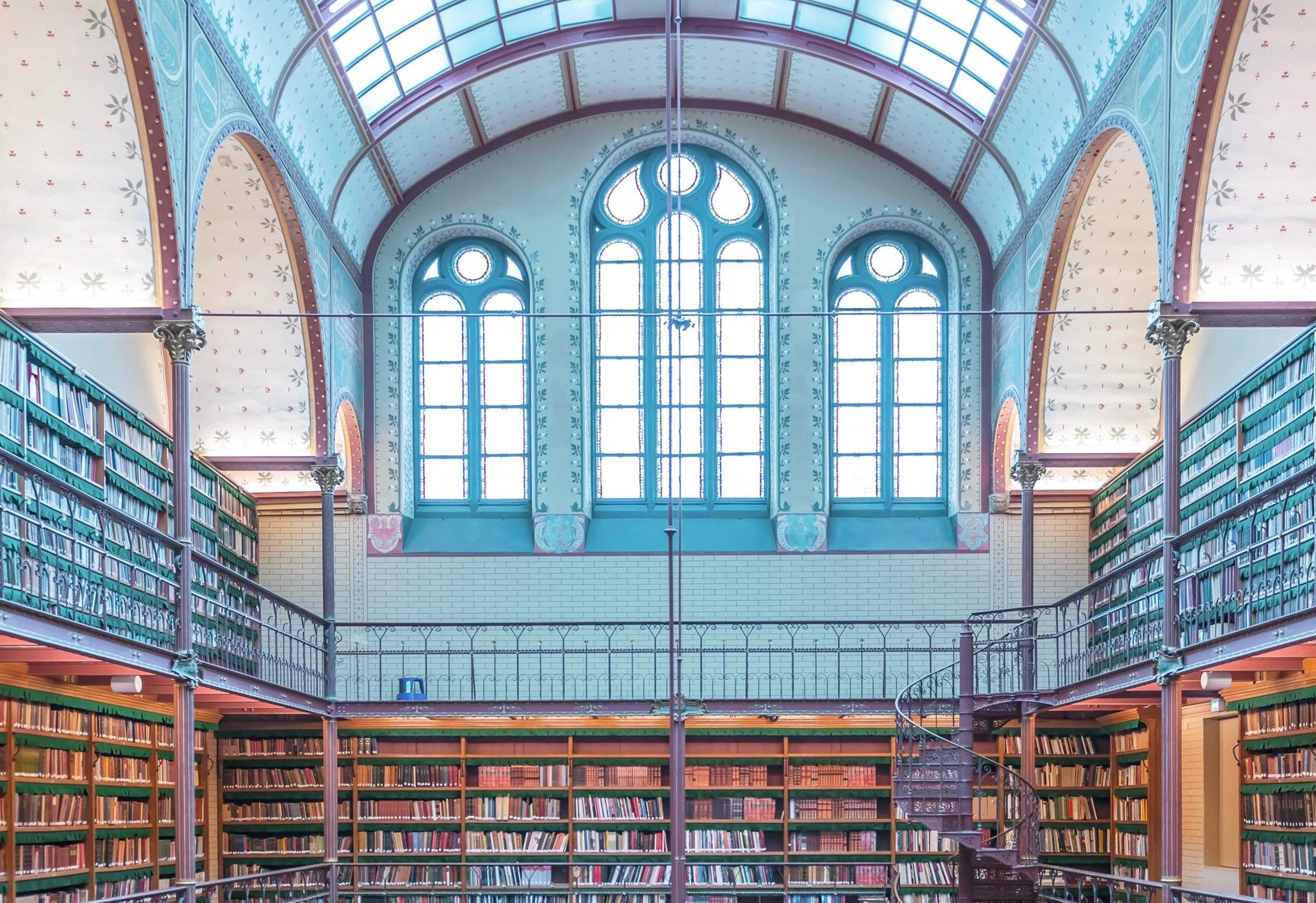 Rijks Museum Library - color photography - Photograph by Richard Silver