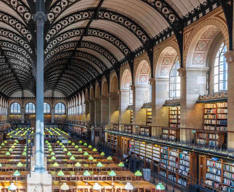 Saint Genevieve Library Paris - Gray Color Photograph by Richard Silver